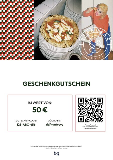 Restaurant-Gutschein für Standard Serious Pizza – Berlin Mitte